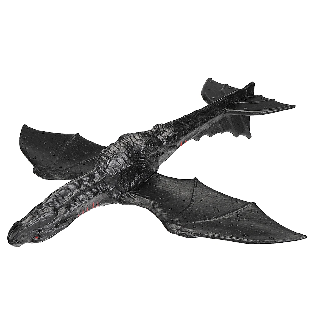 Dark dragon EPP пена ручной бросок самолет Открытый Запуск самолет детский подарок игрушка 48 см интересные игрушки самолет инерции Дракон Орел Акула Модель - Цвет: Dark dragon