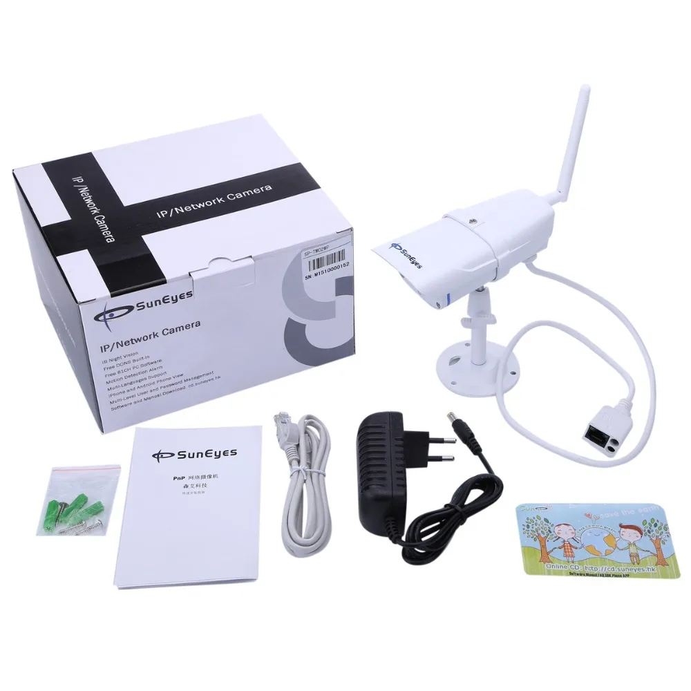 SunEyes SP-TM02WP 720 P 1.0MP Мегапиксельная Ip-камера Открытый HD Беспроводной wi-fi P2P Подключи и