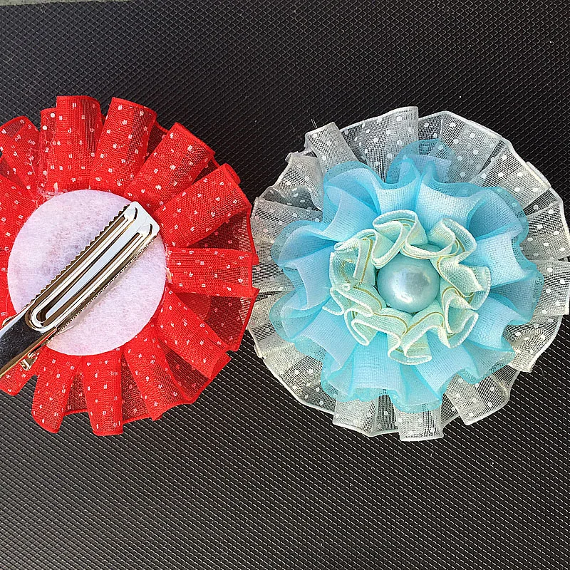 Детские заколки для волос с цветочным принтом 2 шт. Симпатичные шпильки |