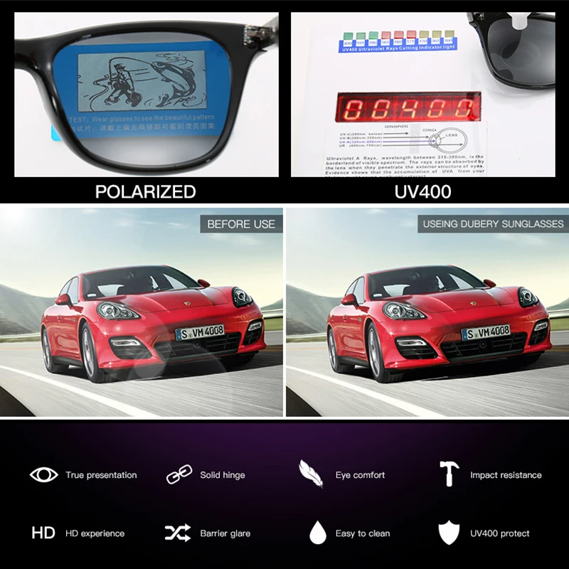 Солнцезащитные очки TOEXPLORE поляризационные для мужчин и женщин антибликовые