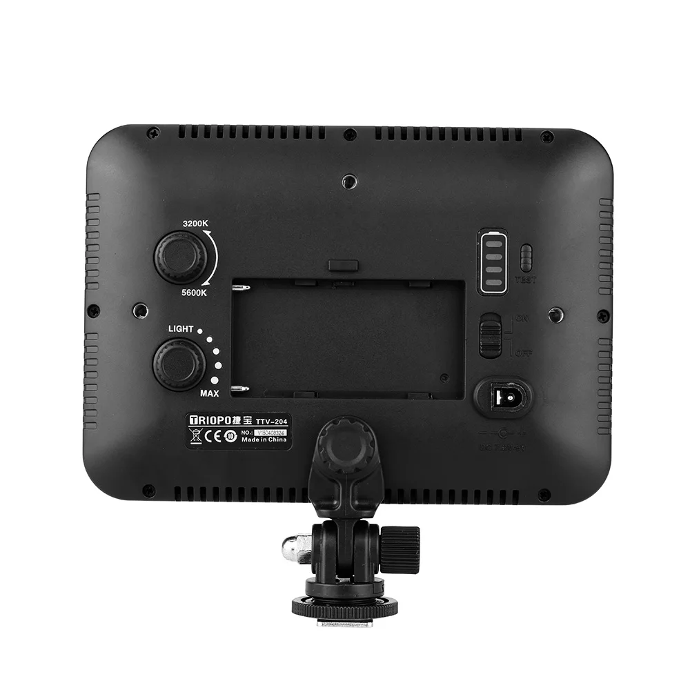 Triopo TTV-204 ультра фотографическое оборудование светодиодный светильник для видеокамеры Canon Nikon Pentax подходит для sony батарея