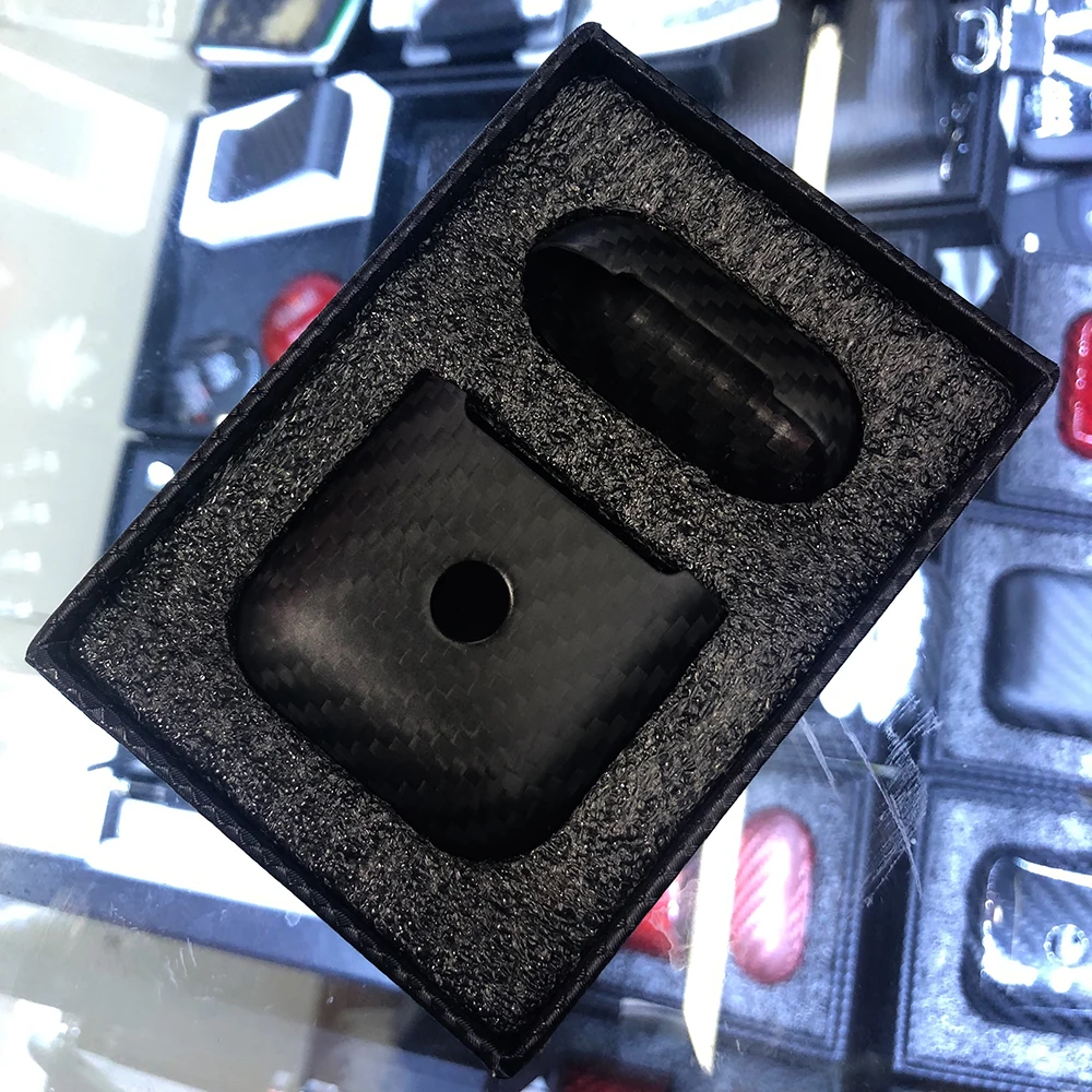 Чехол из настоящего углеродного волокна для Apple AirPods, роскошный тонкий светильник, защитный чехол для наушников из углеродного волокна, чехол для AirPods, новинка