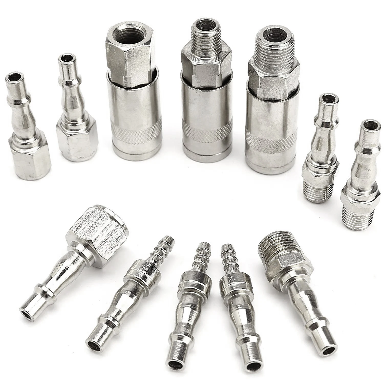 Best price 12pcs Air Line Hose Compressor Fitting Connector Quick Release Set 1/4 3/8 BSP AT360 | Обустройство дома