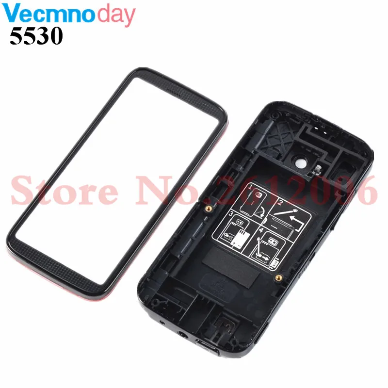 Полный Мобильный телефон для Nokia 5530 5530XM Xpress музыка корпус+ крышка батареи с логотипом