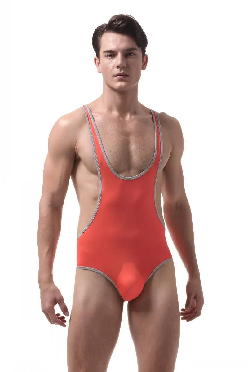 Мужское ультратонкое нижнее белье ropa interior hombre корсет нейлоновое боди masculino erkek korse Корректирующее белье - Цвет: Оранжевый