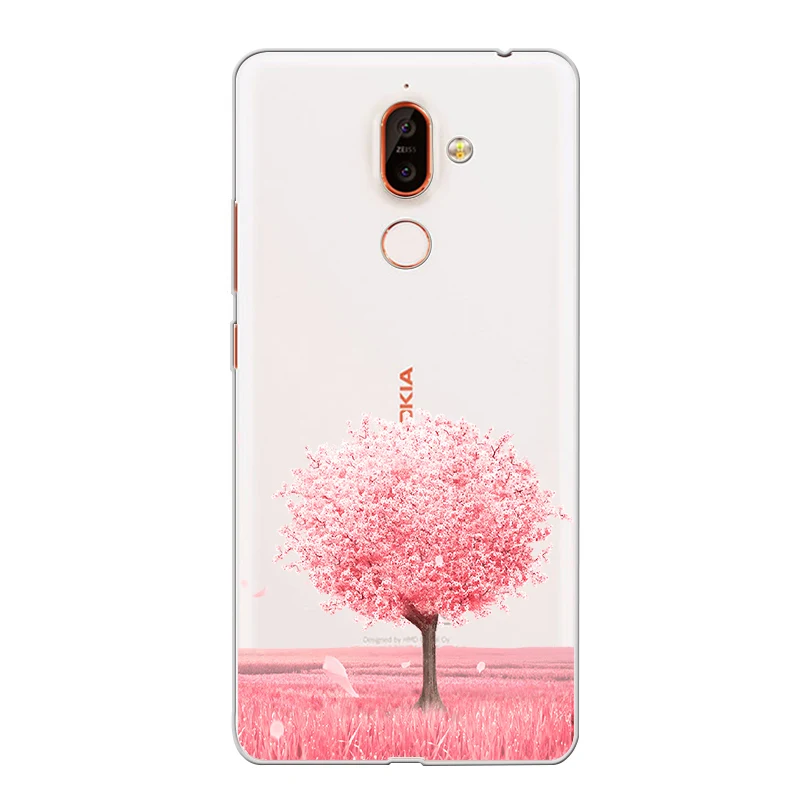 Ciciber чехол для телефона Nokia 9 PureView 1 2 3 5 6 7 8 Sirocco мягкая задняя крышка из ТПУ Plus Flower |