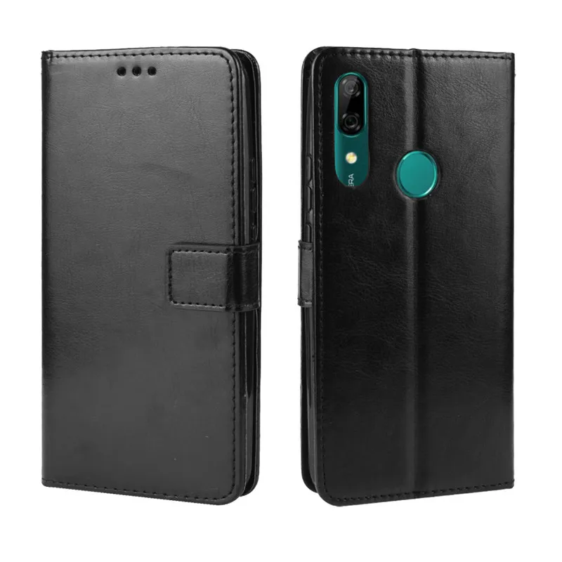 Чехол для Huawei Y9 Prime 2019 Роскошный кожаный флип-кошелек чехол телефона Y 9 с функцией