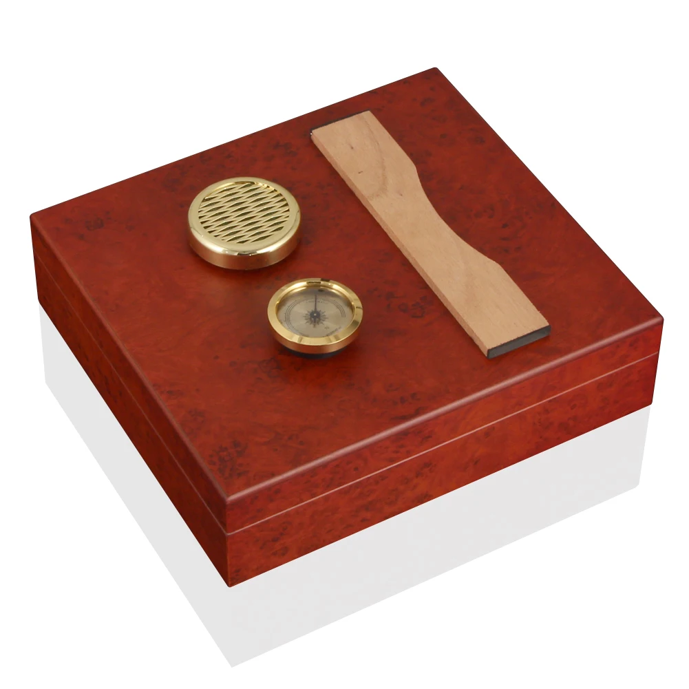 Аксессуары для сигар COHIBA чехол из кедрового дерева с гигрометром | Дом и сад