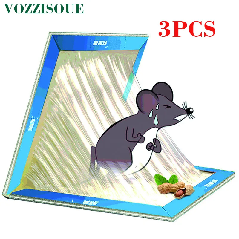 Piege Souris мышь ловушка для крыс мышь Ловушка Клей доска липкая мышь ловушка для крыс мышь ловушка отпугиватель грызунов безопасный нетоксичный - Цвет: 3PCS
