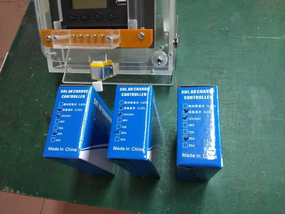 Солнечный контроллер 12V24V зарядное устройство 10A/20A/30A/40A/50A Солнечная Панель зарядное устройство для дома на открытом воздухе