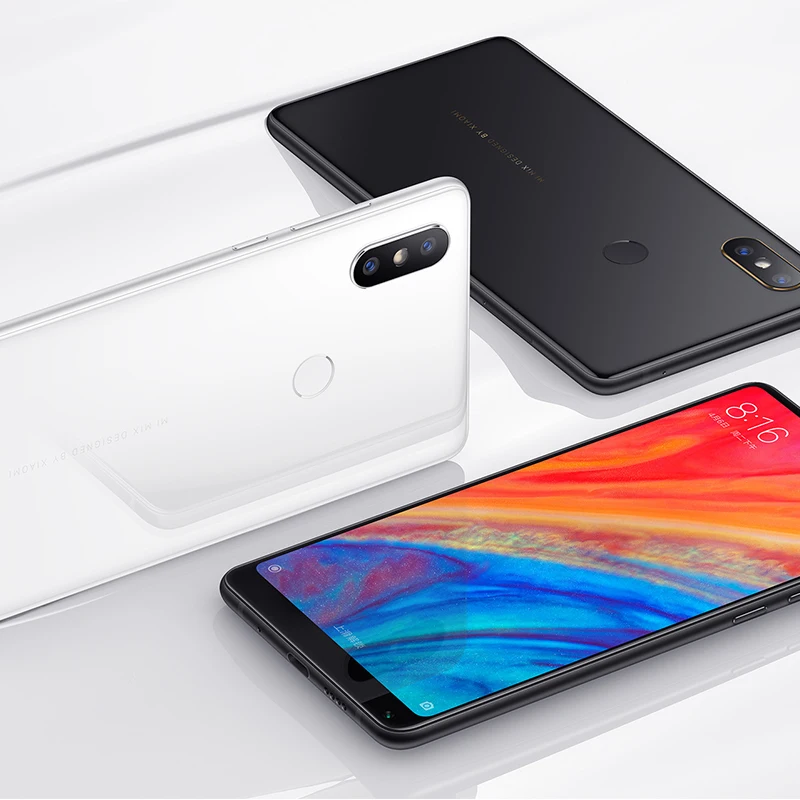 Xiaomi mi x 2 S 6 ГБ 64 мобильный телефон 5 99 ''полный Экран Snapdragon 845 NFC 12MP 20MP двойной PD