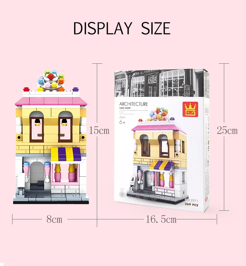 Кукольный дом Cutebee миниатюрная мебель строительные блоки DIY Миниатюрные домики игрушки для детей DIY кукольный домик подарок на день рождения