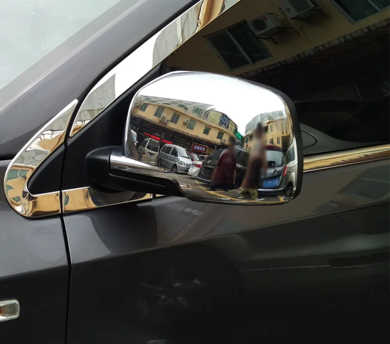 

2Pc for Dodge Journey 2009-2016 Rearview mirror cover Reverse mirror Bright frame sticker