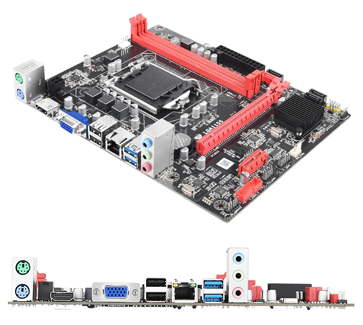 LGA1155 настольная материнская плата B75 Socket LGA 1155 i3 i5 i7 DDR3 16G Micro ATX новая материнская плата
