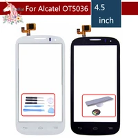 for alcatel one touch pop c5 5036 ot 5036 5036d 5037e ot5036 touch screen digitizer sensor outer glass lens panel replacement