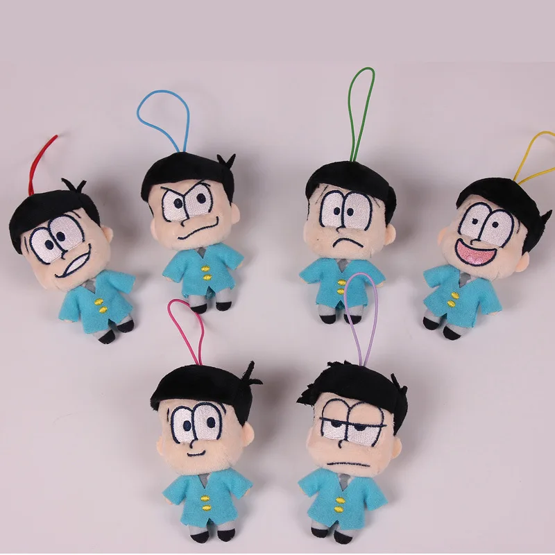 6 шт./компл. Osomatsu Сан цифры Matsuno Jyushimatsu Карамацу Choromatsu Ichimatsu todomatsu фигурка плюшевая