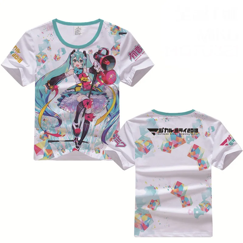 Hatsune Miku Kagamine Rin Len Snow Miku Live, футболка с 3D принтом, костюм для косплея для мужчин и женщин, Повседневная футболка, футболки с коротким рукавом