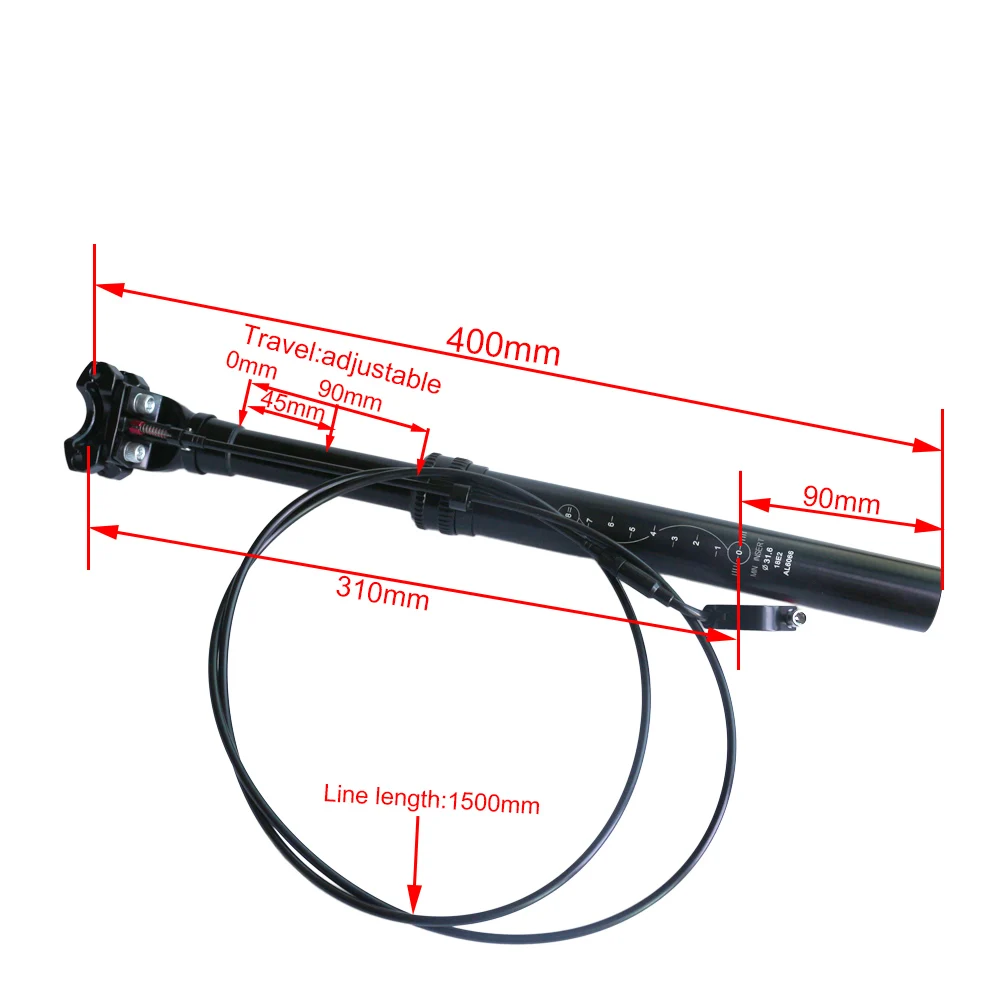 Велосипедный Подседельный штырь с дистанционным управлением провод