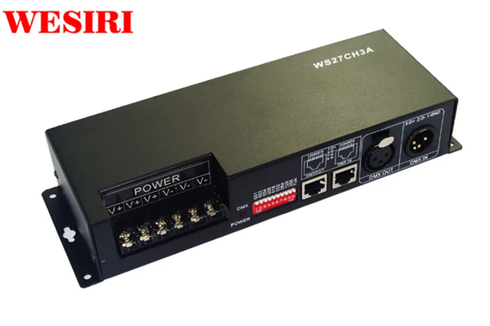 27 канальный декодер DMX512 драйвер диммера 27CH RGB DMX контроллер DC12V 24V для светодиодной