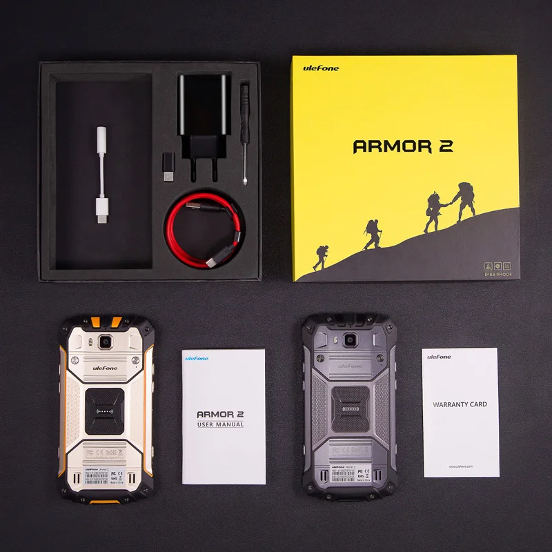 Ulefone power 2 IP68 Водонепроницаемый мобильный телефон на процессоре Helio P25 Octa Core 6 ГГц