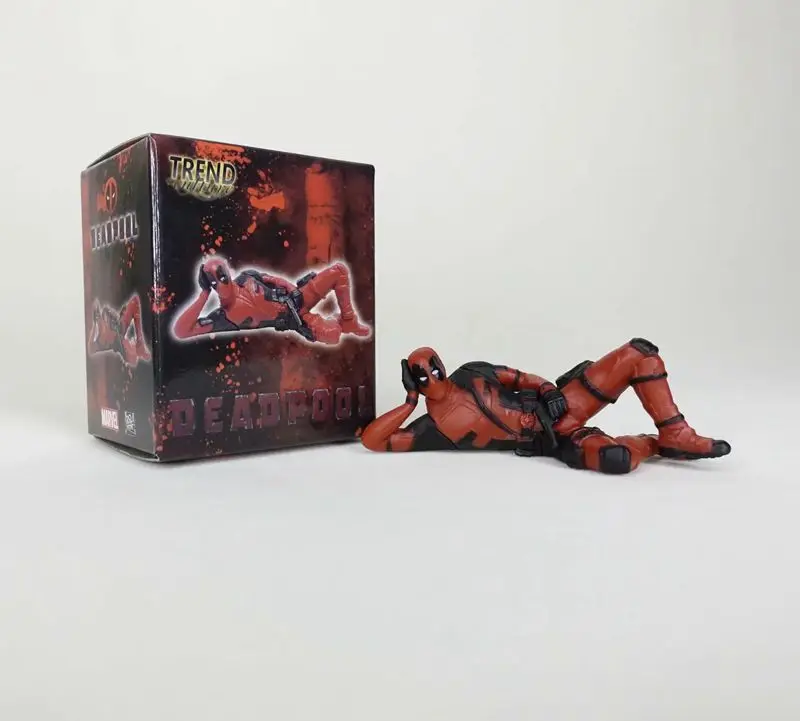 3 настольные украшения Дэдпул автомобиль офис Marvel 8 см X-MAN забавная милая фигурка