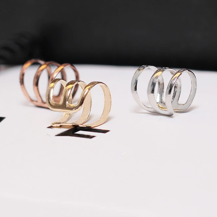 J3399 высокое качество Рок сплав Покрытием золото серьги для женщин мода u-образный