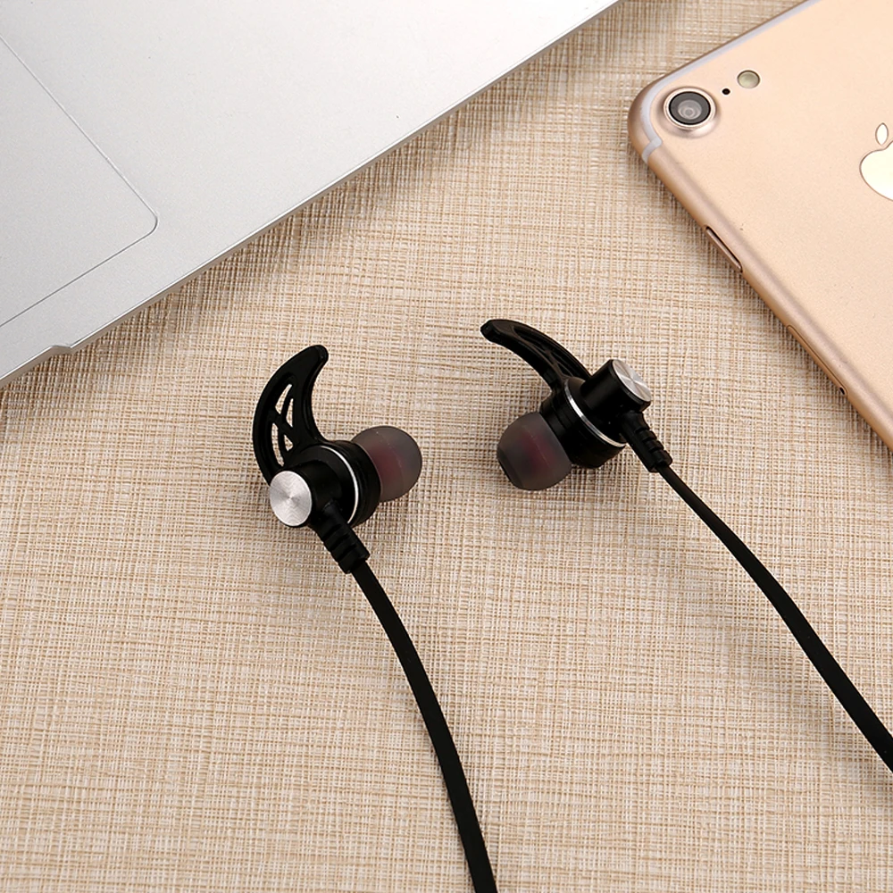 Bewot Bluetooth Беспроводной гарнитура телефон наушники 710 Магнитная спортивные Wirless