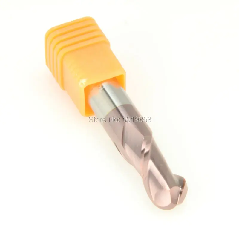 

5pcs SLONS S300- R2.5X6X50L HRC55 tungsten solid carbide BALL NOSE end mill milling cutter for steel or copper