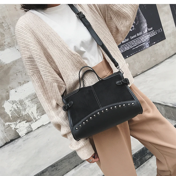 Роскошные Дизайнерские Leopard из искусственной замши Бостон сумки для женщин 2019