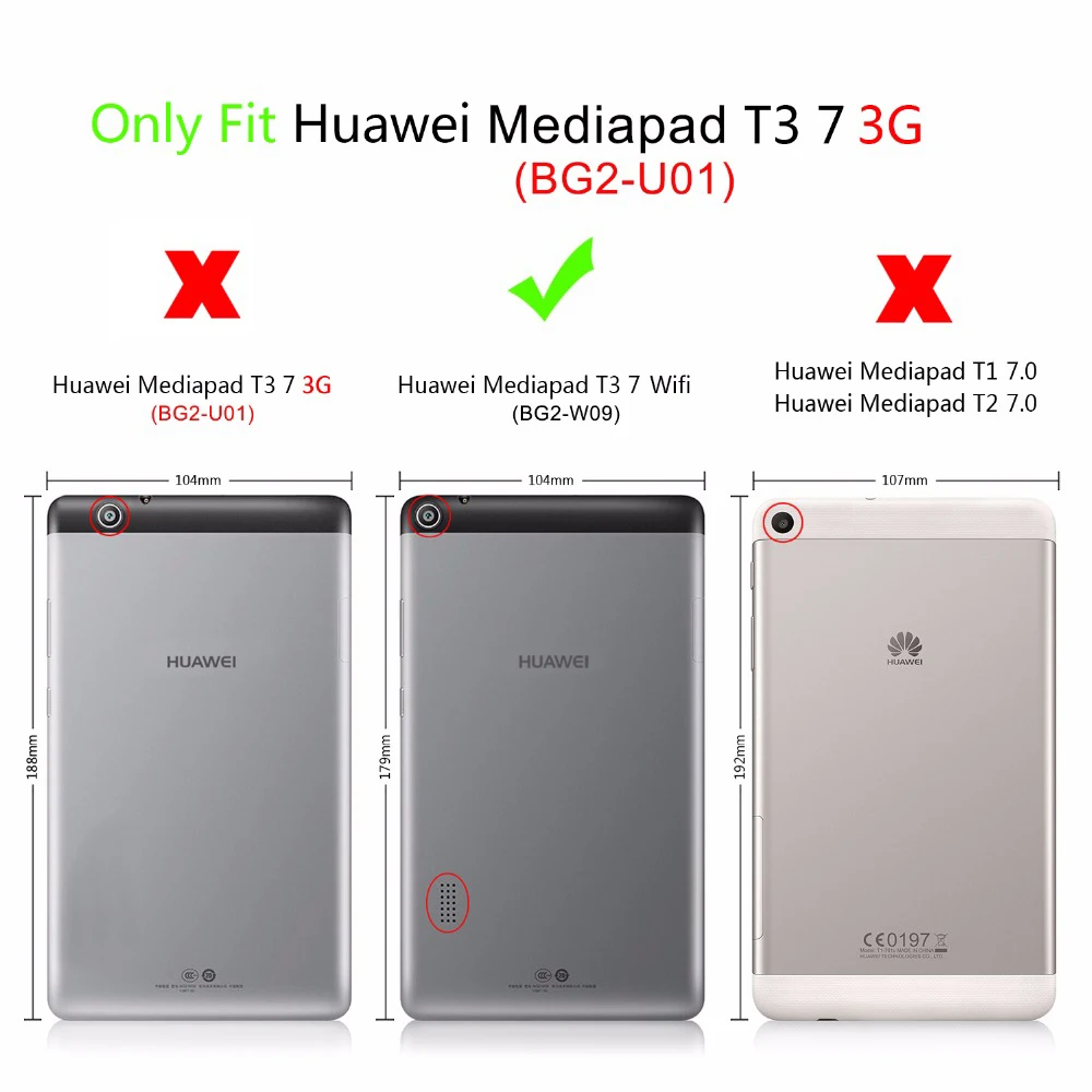 Мягкий силиконовый чехол для планшета huawei T3 7 0 wifi BG2-W09 MediaPad T 3 | Компьютеры и офис