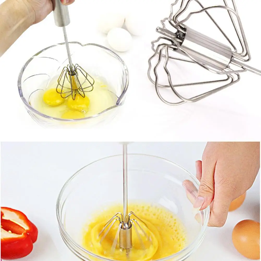 

Useful Stainless Steel Egg Beater Pro Alloy Wire Egg Whisk Beaters Mixer Milk Blender for Blending Kitchen Tools Egg beater