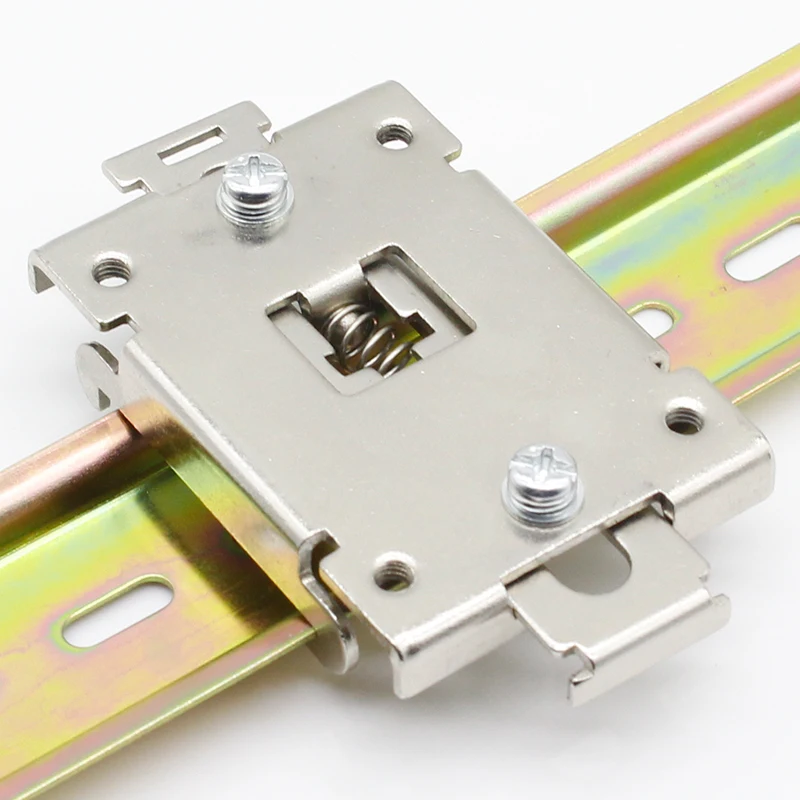

1pcs single phase SSR 35MM DIN rail fixed solid state relay clip clamp with 2 mounting screws