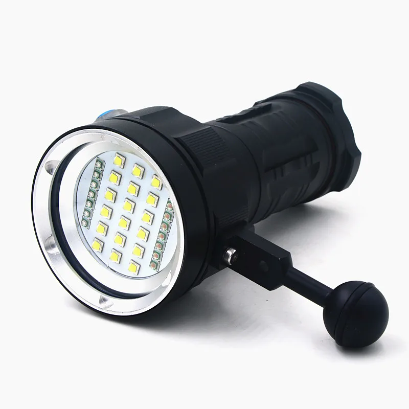 Подводное погружение фонарик 100 м 25000лм водонепроницаемый 18x XM L2 LED