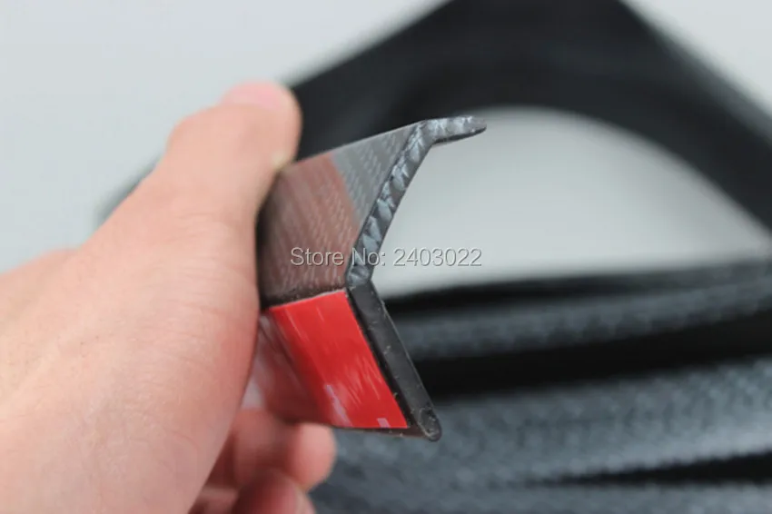 Мягкая Резиновая полоса для бампера из углеродного волокна автомобильная ширина