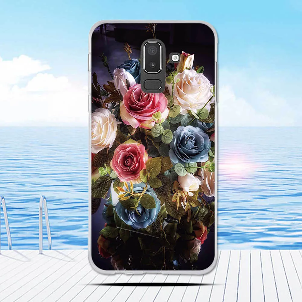 Для Samsung Galaxy J8 чехол 2018 с принтом противоударный силиконовый для J810 J810F SM-J810 |