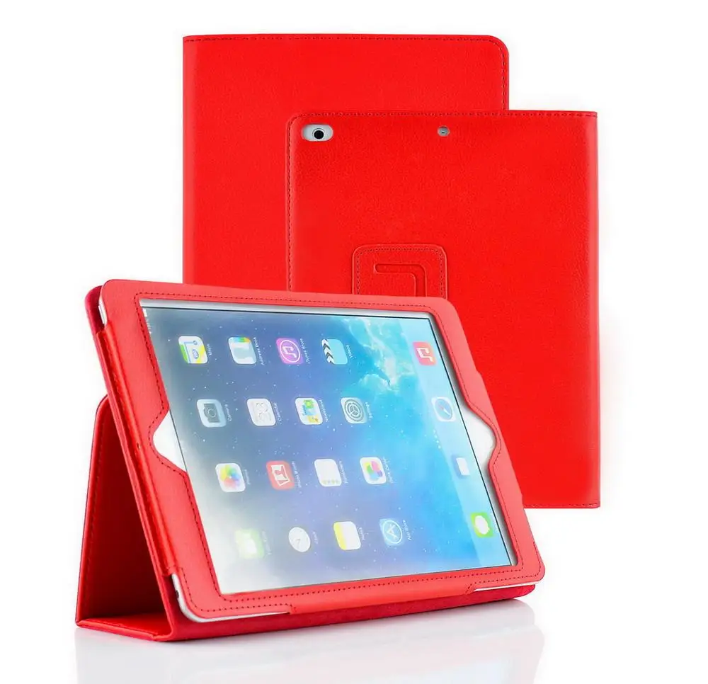 589 Red - zhi jia Чехол для,, ipad 9,7 дюймов, три различных функции, умный защитный чехол для сна, чехол для ipad Air 1 - Цвет: 589 Red - zhi jia