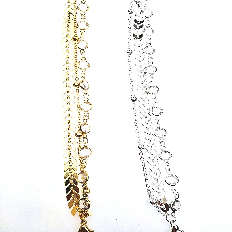 Женский браслет с кристаллами и блестками 3 шт./компл. Пляжное Платье Ретро стиль