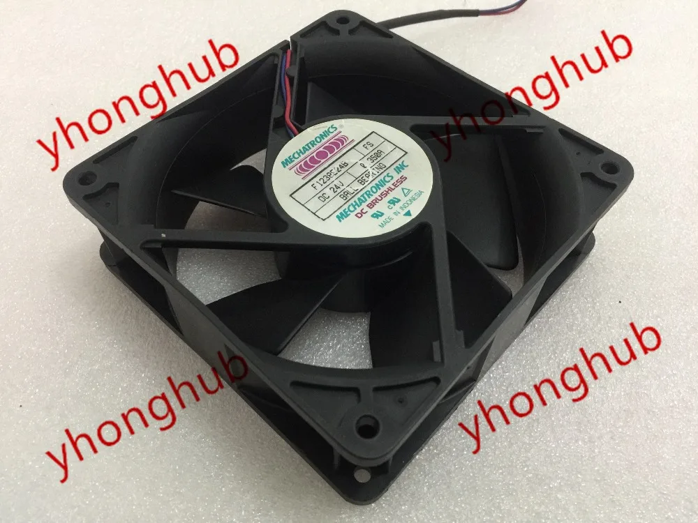Мехатроника F1238E24B DC 24V 0.35A 120x120x38 мм Сервер вентилятор охлаждения|square fan|server fandc 24v fan
