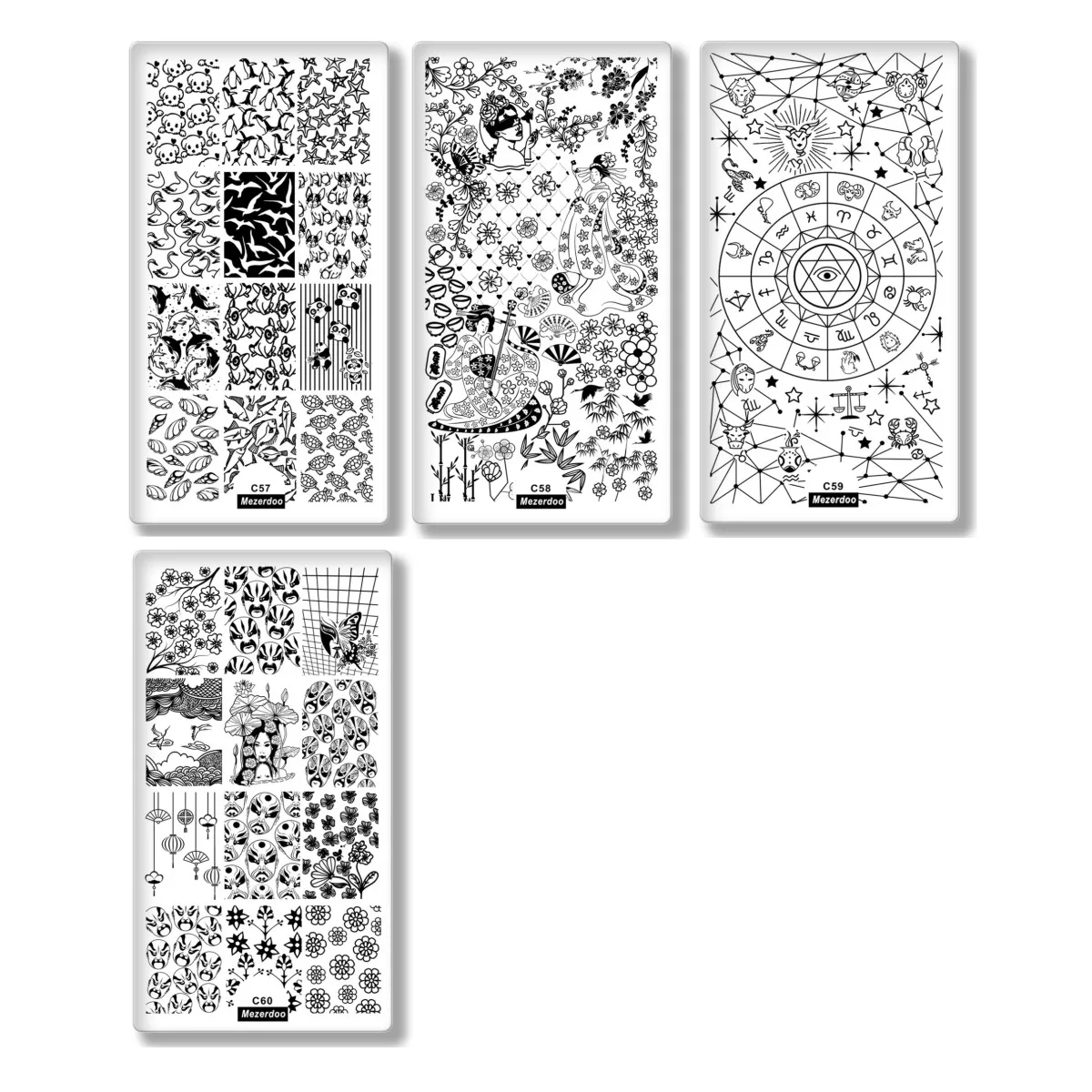 Пластины для стемпинга ногтей из нержавеющей стали 1 шт. |