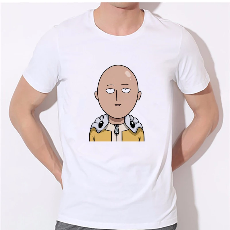 MOE СЕРФ Для мужчин футболка японских комиксов Супермен One Punch Man лысый Сайтама