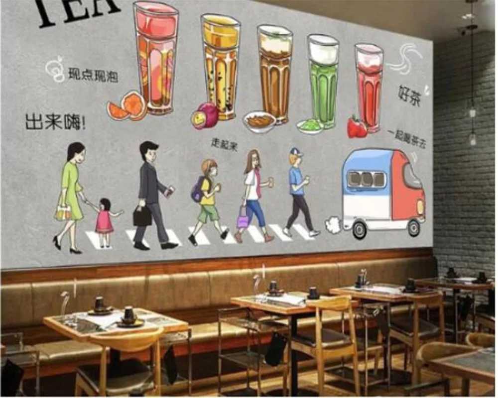 3d muralCustomized Европа и Америка фото обои настенные наклейки послеобеденный чай