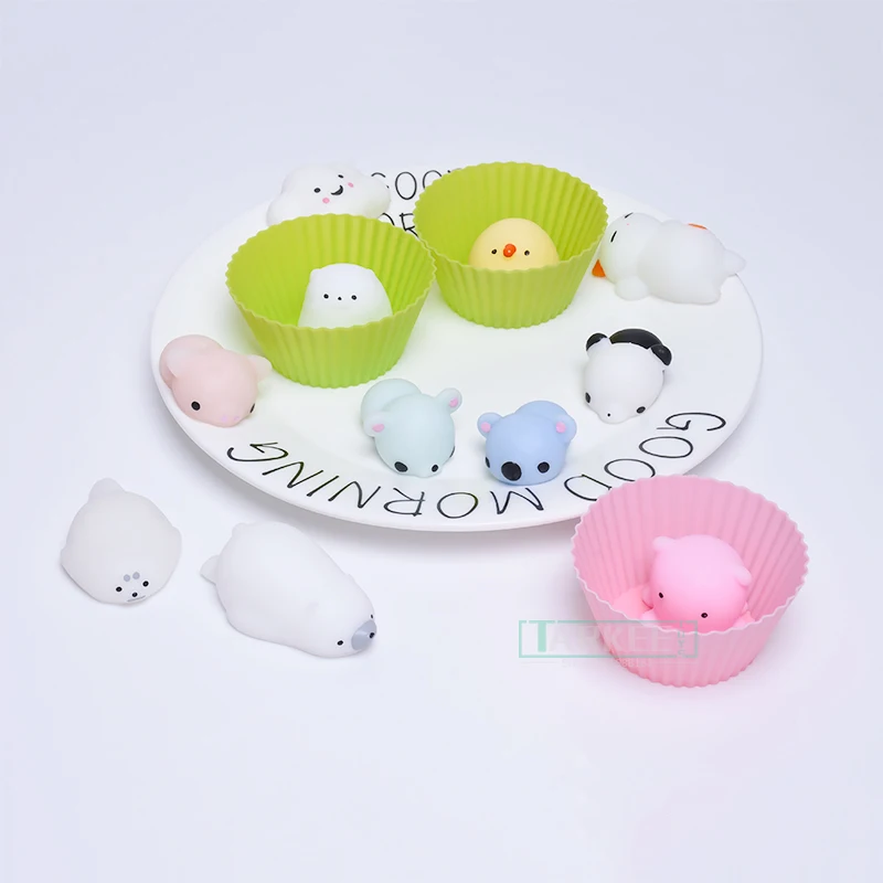 Забавные мини Squeeze игрушечные лошадки Мягкие силиконовые руки мягкими животные