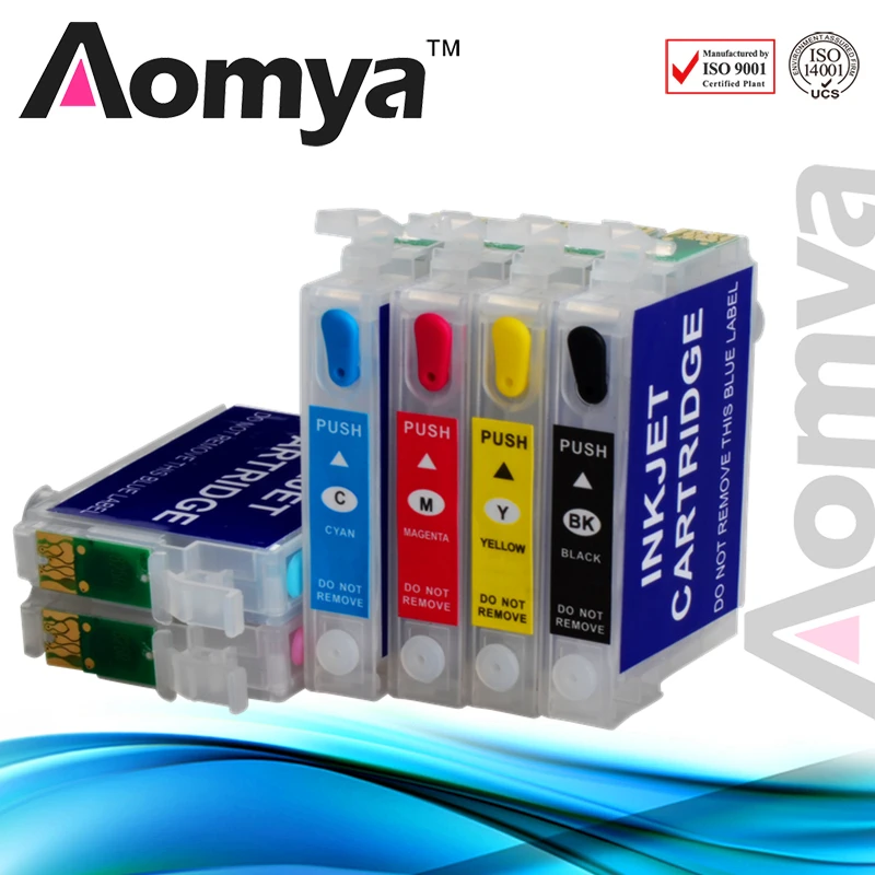 Пустые многоразовые чернильные картриджи Aomya T0791 совместимый с Epson stylus Photo 1400 1500 Вт