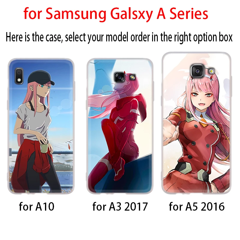 Роскошный чехол для Samsung A32 A52 A72 A12 A42 5g A21S A50 A51 A3 A5 A6 A7 A8 Plus 2018 2017 Cover The Franxx Anime |