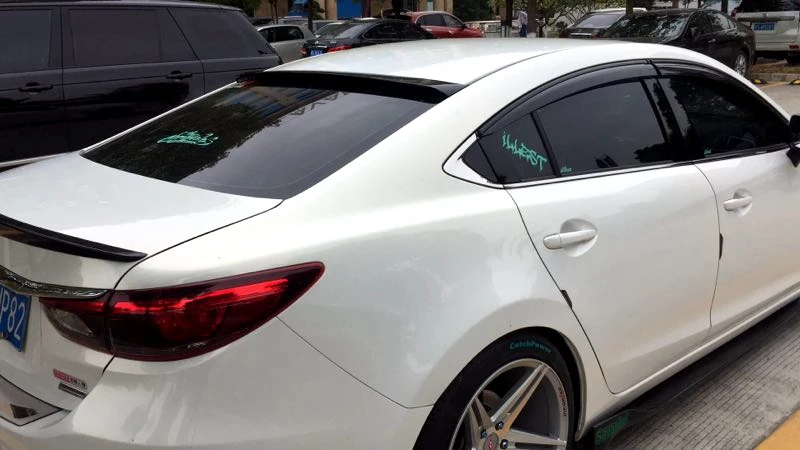Для Mazda 3 M3 Axela до крыши спойлер Высокое качество ABS Материал Задний спойлер грунтовка или любой цвет для Mazda 3 Axela
