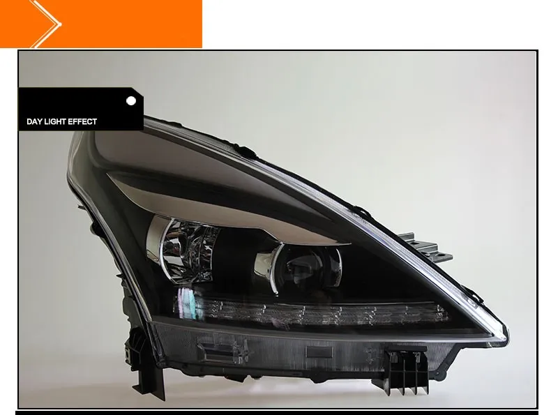 Авто Clud стиль светодиодный налобный фонарь для Nissan Teana 2008-2012 светодиодный фары сигнальный светодиодный drl hid Биксеноновые линзы ближнего света