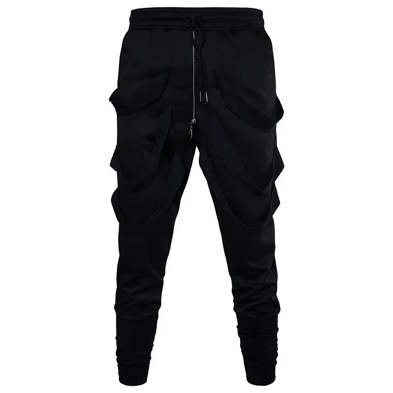 

New Fashion Black Harem Pants Men Cotton Blended Casual Slim Mens Joggers Pants Hip Hop Sweatpants For Men