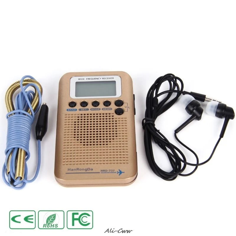 

HRD-737 Digital LCD Display Full Band Radio Portable FM/AM/SW/CB/Air/VHF World Band Stereo Receiver Radio with Alarm Clock