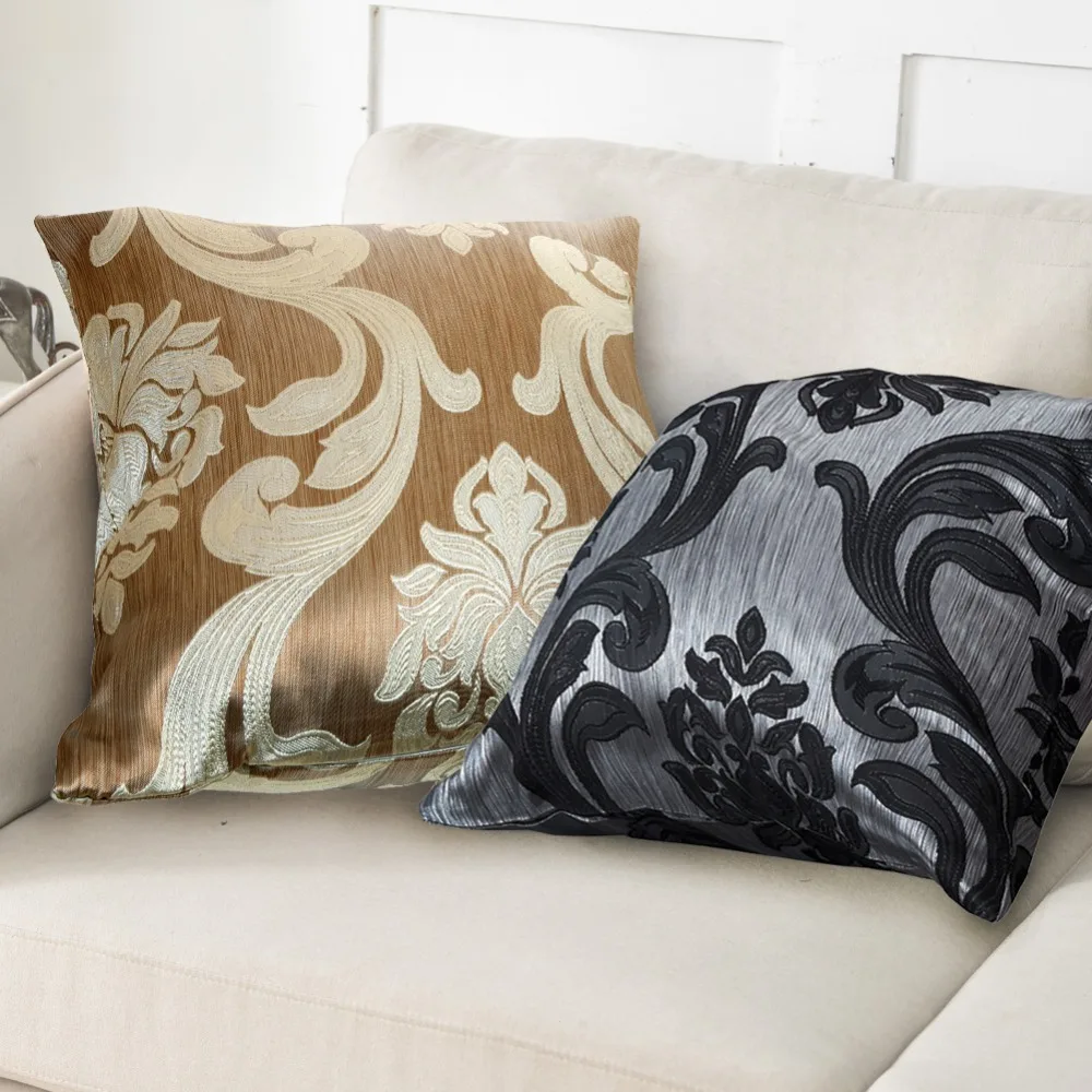 

LOZUJOJU 1 Piece Floral Jacquard Match European Pillow Cases Cushion Covers for Home Decor Textile Rustic Bedroom Chair Living