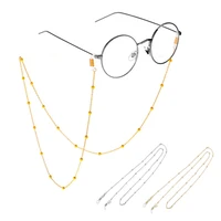 eyeglass chain gold silver color sunglasses beaded glasses spectacles chain eyewears cord holder lanyard neck strap rope